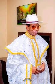 Celestial Church leader in white robe and hat